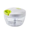 CASA Vida Verde Mini Cortador Blanco, Verde, Transparente| Cuchillas Picadores