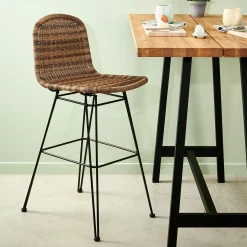 CASA Vienna Silla De Bar Natural| Sillas De Jardín