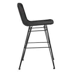 CASA Vienna Silla De Bar Negro| Sillas De Jardín