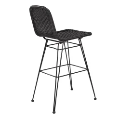 CASA Vienna Silla De Bar Negro| Sillas De Jardín