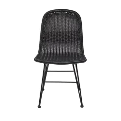 CASA Vienna Silla De Comedor Negro| Sillas De Jardín