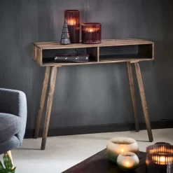 CASA Vintage Consola Marron, Natural| Consolas
