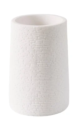 CASA White Elegance Soporte Para Cepillo Dientes Blanco| Accesorios De Tocador