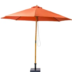 CASA Wood Parasol Sin Pie De Color Oxido| Parasoles