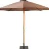 CASA Wood Parasol Sin Pie Taupe| Parasoles