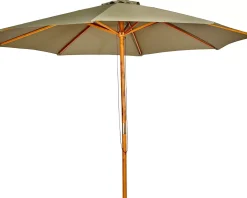 CASA Wood Parasol Sin Pie Verde| Parasoles