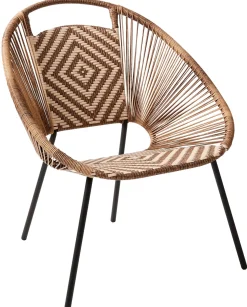 CASA Yuma Silla Lounge Natural| Sillas Lounge