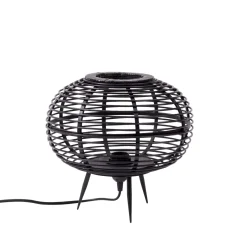 CASA Zanzi Lampara De Mesa E27 Negro| Lamparas De Mesa